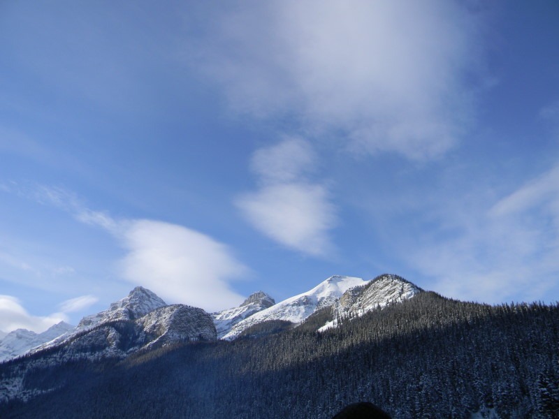 Wunderschöner Ausblick auf die Berge in Kanada