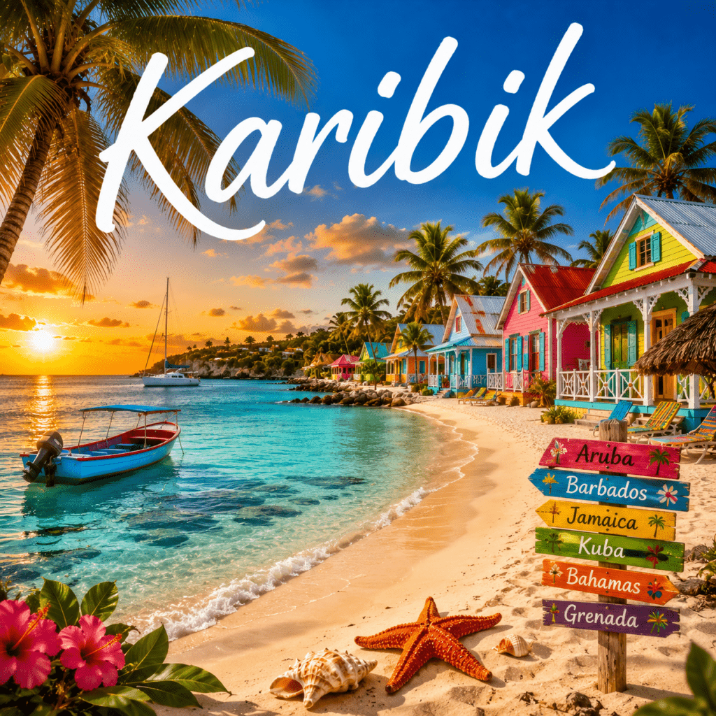 Reisen in die Karibik z.B. nach Kuba, Jamaika, Aruba, Bonaire, Curacao, Barbados, Bahamas, Grenada, St. Kitts and Nevis, St. Martin, Virgin Islands, Antigua und Barbuda, Dominica, St. Lucia, Trinidad und Tobago, Dominikanische Republik, Mexiko
