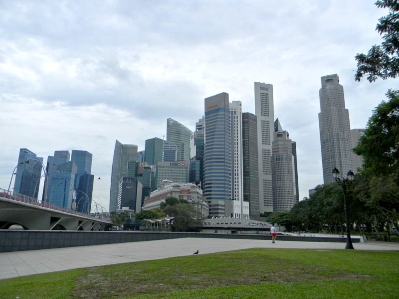 Beeindruckende Skyline von Singapur
