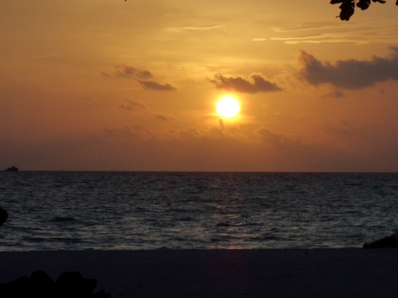 Sonnenuntergang auf den Malediven
