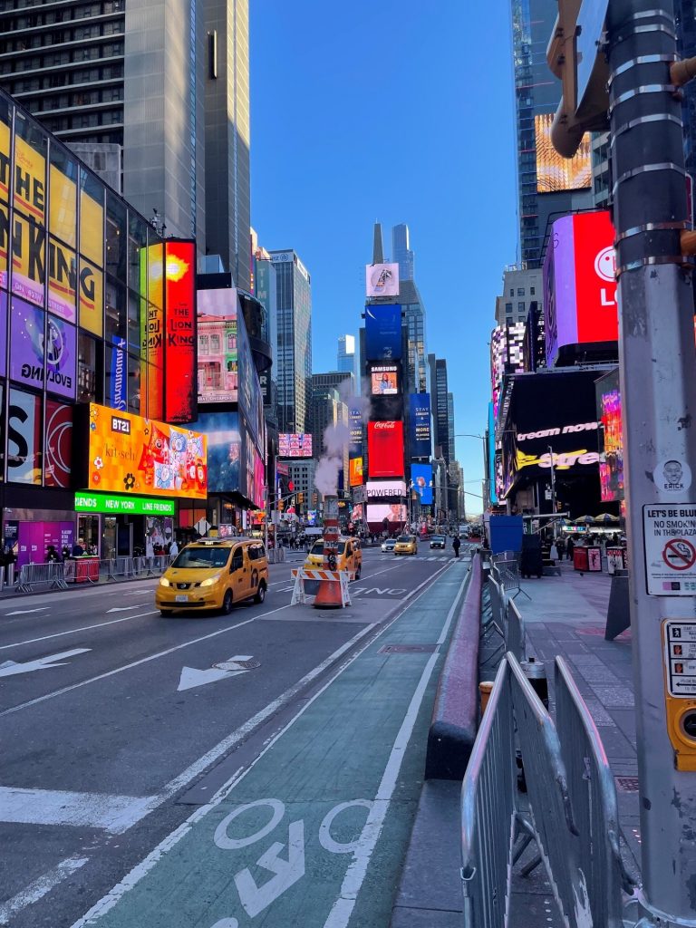 Die Straßen von New York vor dem Times Square
