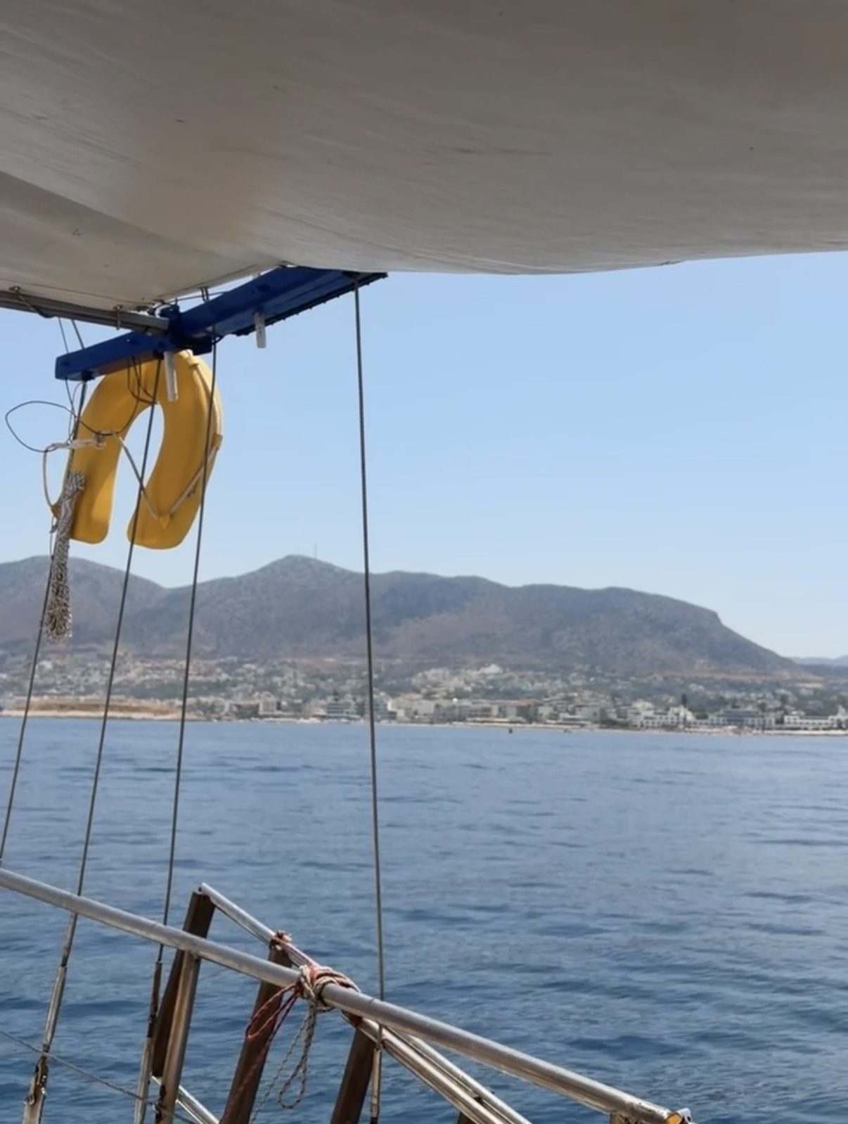 Aussicht auf Kreta vom Schiff aus