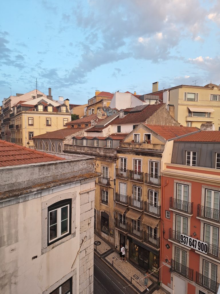 Die schönen Gebäude in Lissabon
